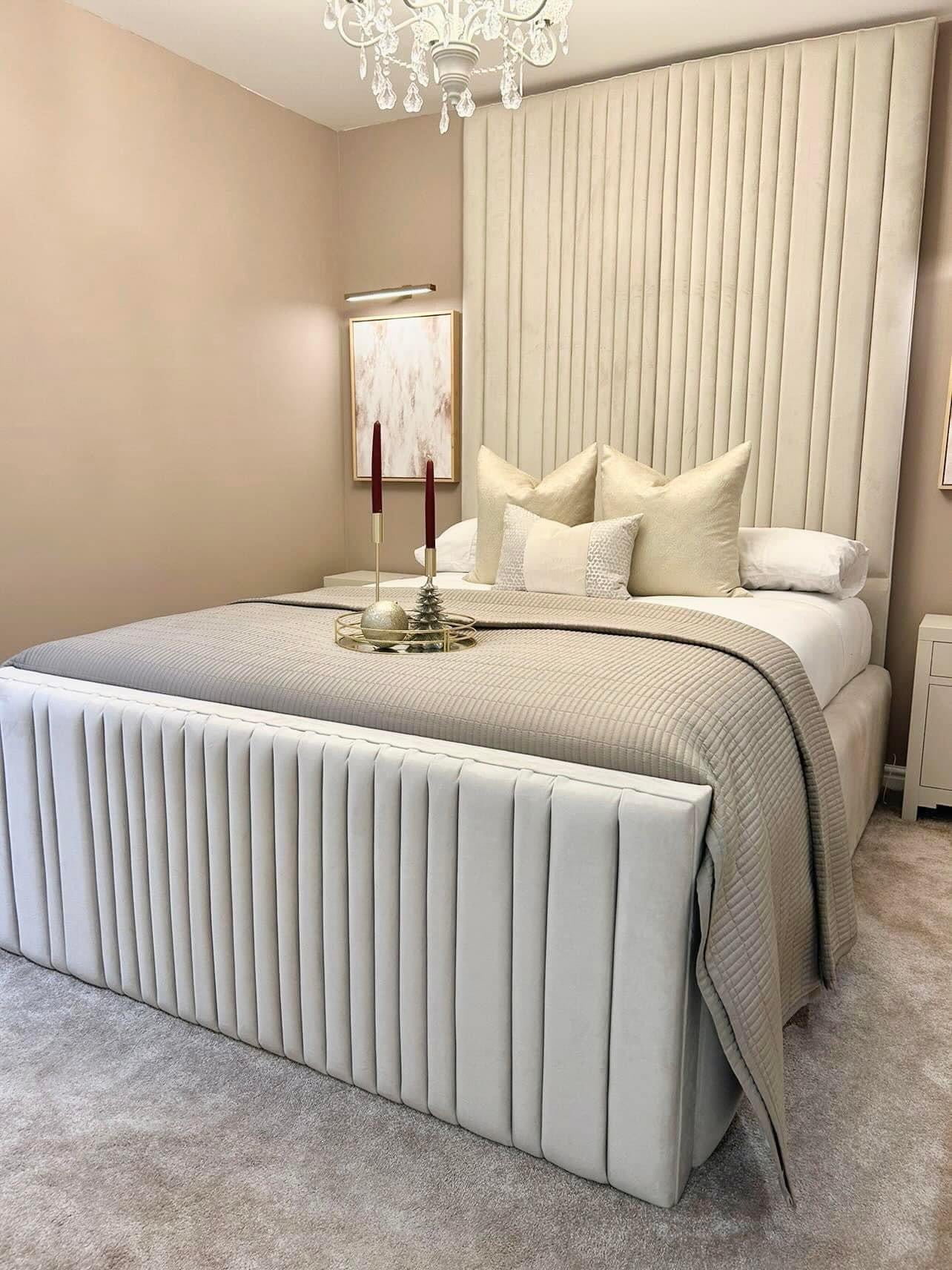 Ottavia Luxury Bed Frame With Optional Ottoman Storage
