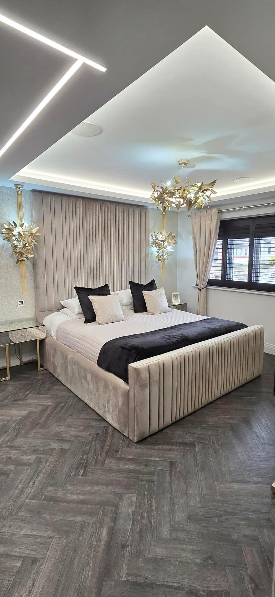 Ottavia Luxury Bed Frame With Optional Ottoman Storage